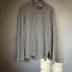 🎄Tommy Bahama Men's Light Gray Zip-Up Sweater